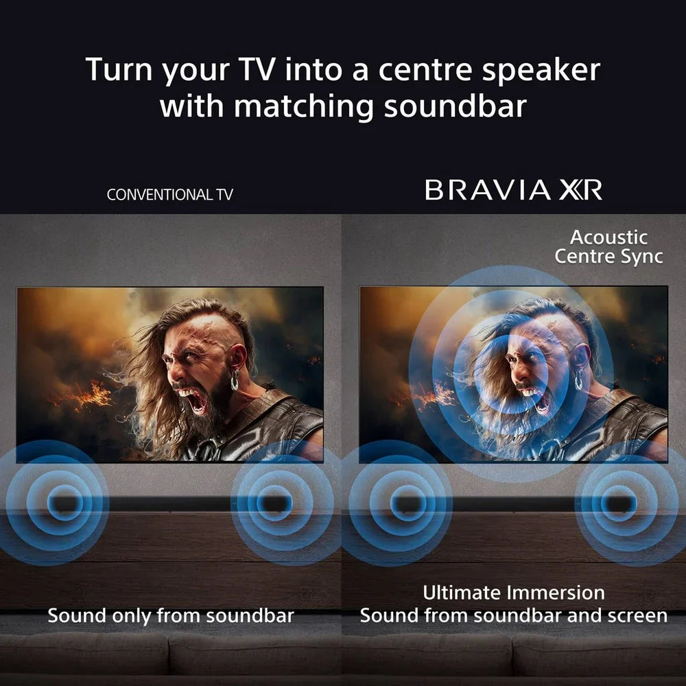 Sony K55XR8APU 55 Inch BRAVIA 8A 4K UHD HDR OLED Smart TV with BRAVIA Theatre Bar 8 HTA8000 Soundbar Bundle