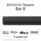 Sony K55XR8APU 55 Inch BRAVIA 8A 4K UHD HDR OLED Smart TV with BRAVIA Theatre Bar 8 HTA8000 Soundbar Bundle