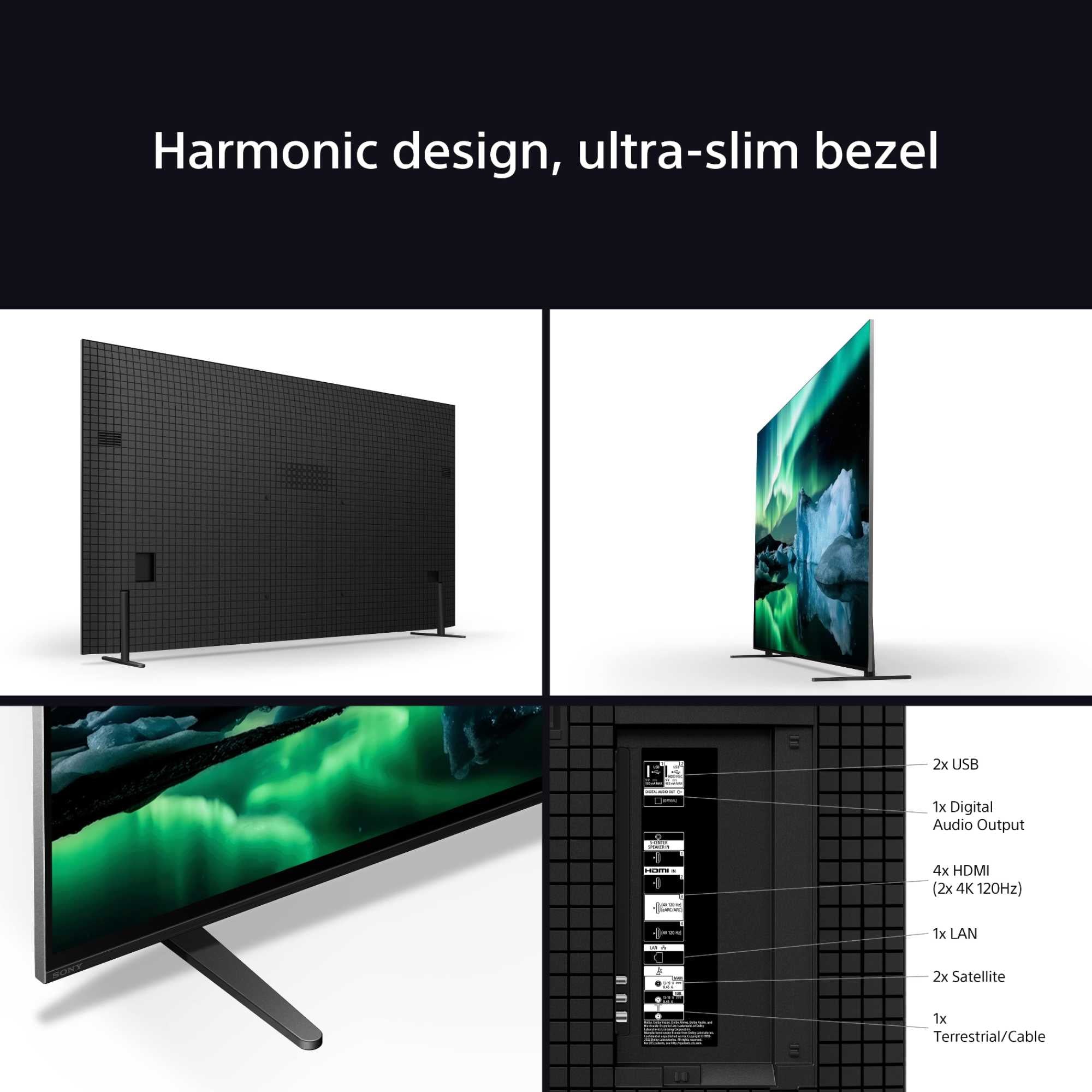 Sony K55XR8APU 55 Inch BRAVIA 8A 4K UHD HDR OLED Smart TV with BRAVIA Theatre Bar 8 HTA8000 Soundbar Bundle